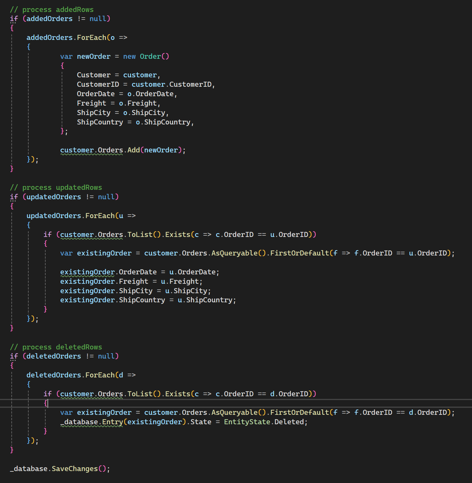 Kendo UI Grid in batch edit mode with add, edit, and delete controls